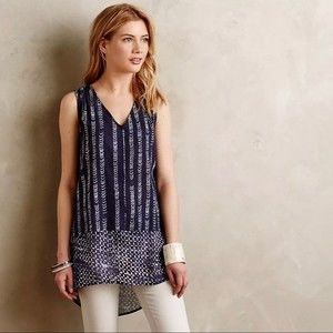 Anthropologie Dolan Left Coast Batik Tunic